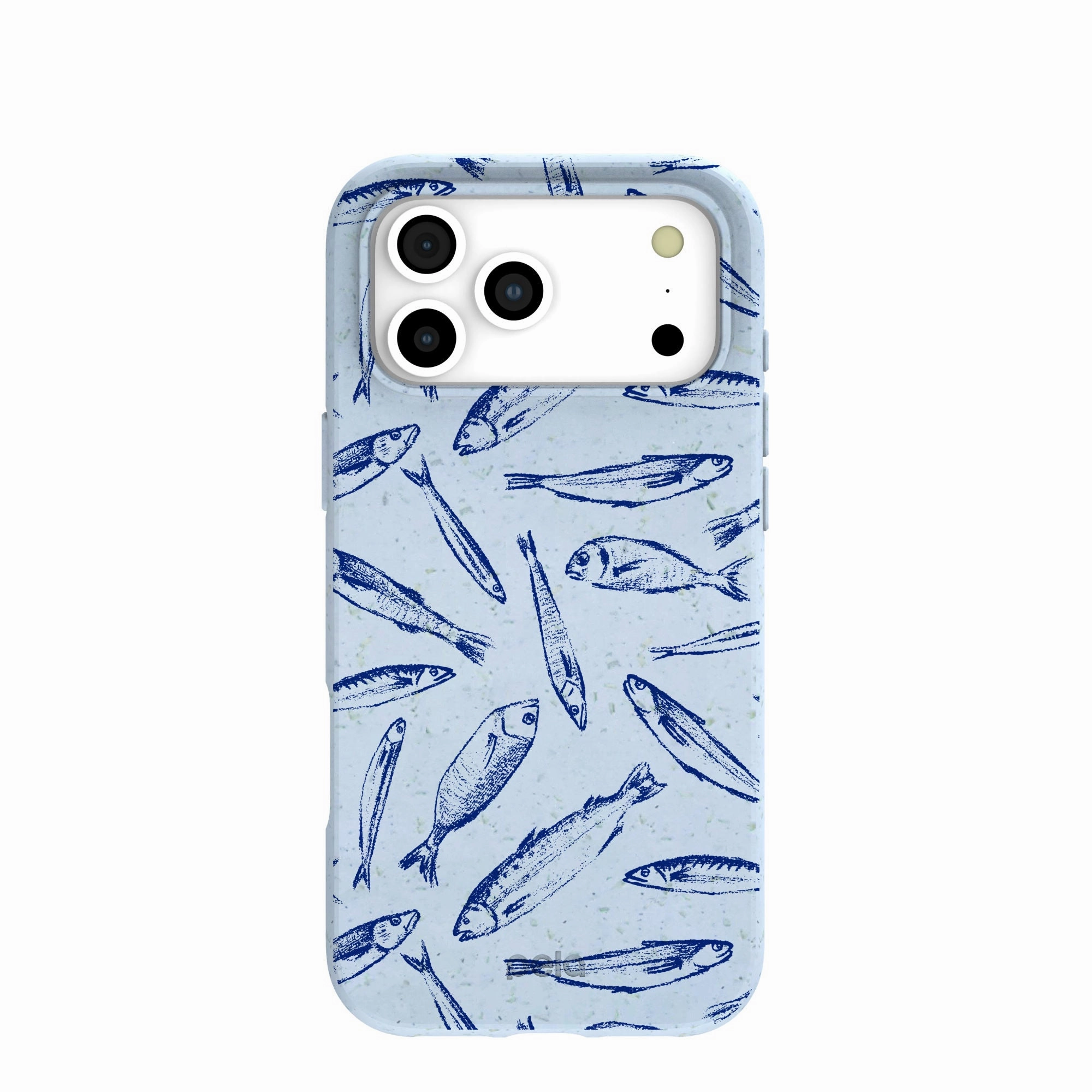 Polished Texture Powder Blue Fishery iPhone 17 Pro Max Case