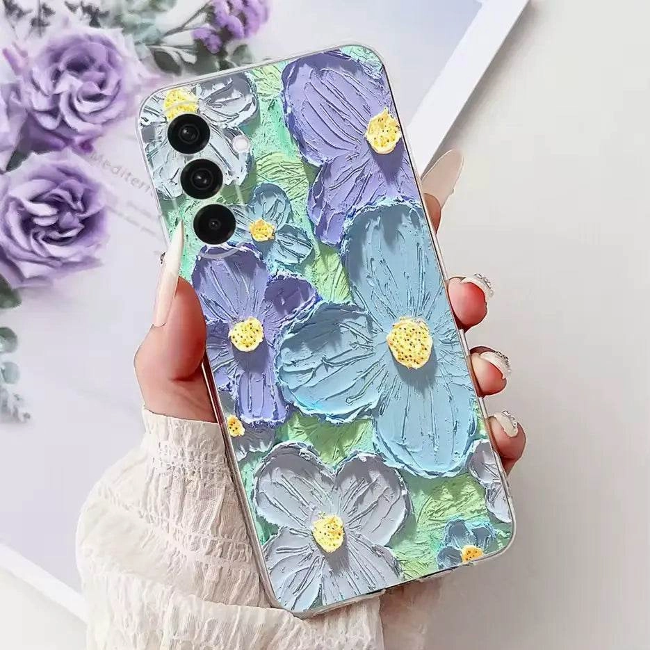 Reflective Glittery Bloom Case Hybrid Grip Finish