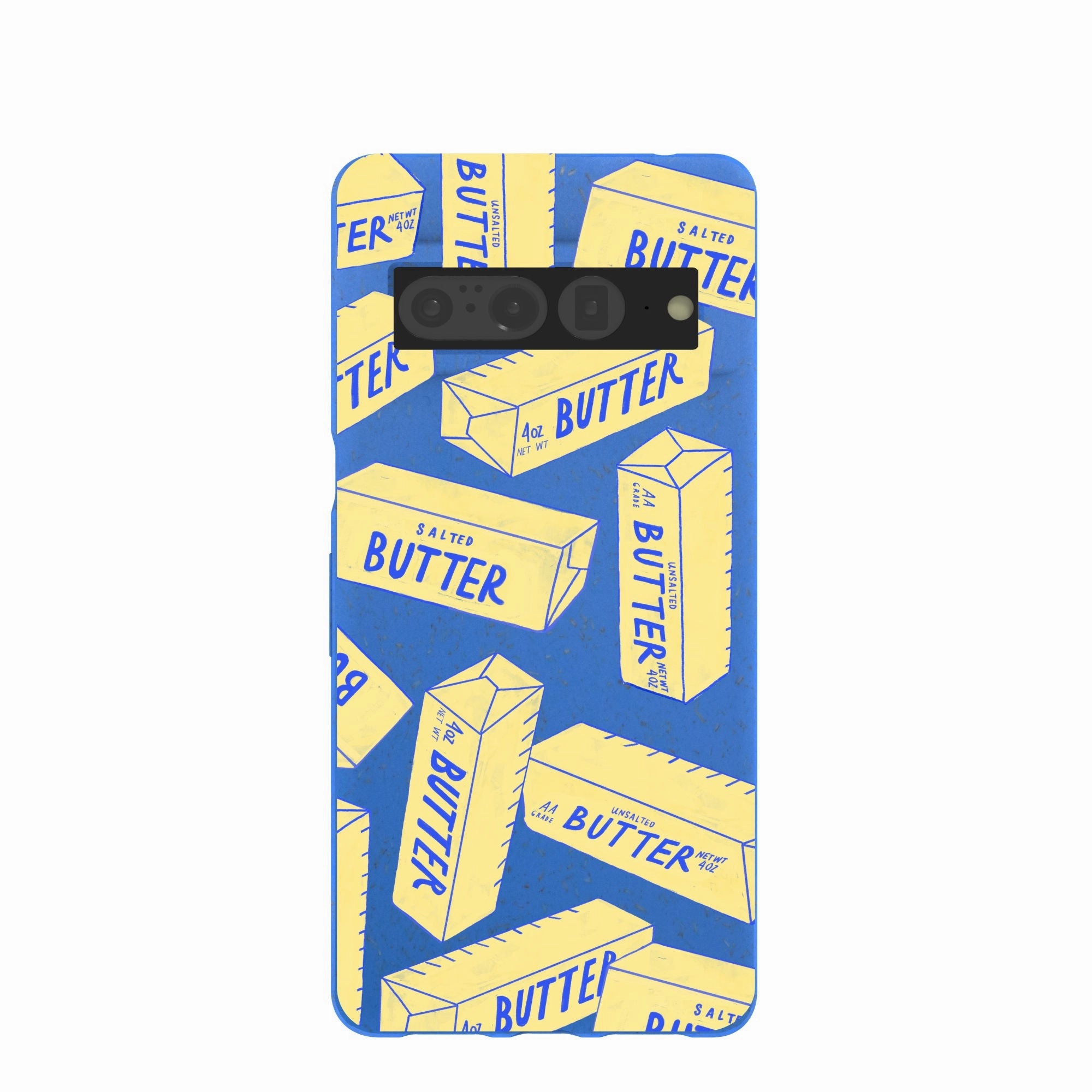 Electric Blue Butter Love Google Pixel 7 Pro Case Stylish Aesthetic Protective Detailing