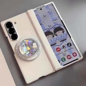 Rugged Pattern Texture Galaxy Z Fold6 Mag Ring Slim Case - Samsung