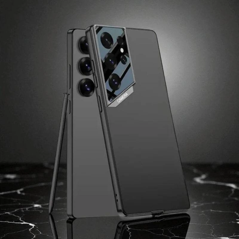 Textured Grip Clear Back Raptor Armor Camera Lens Shield Case - Samsung