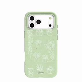 Edge Protection Flexible Material Sage Green Green Cascade iPhone 17 Pro Max Case