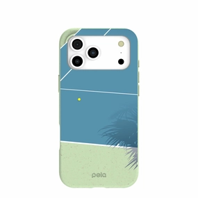 Sage Green Tennis Court iPhone 17 Pro Max Case Stylish grip