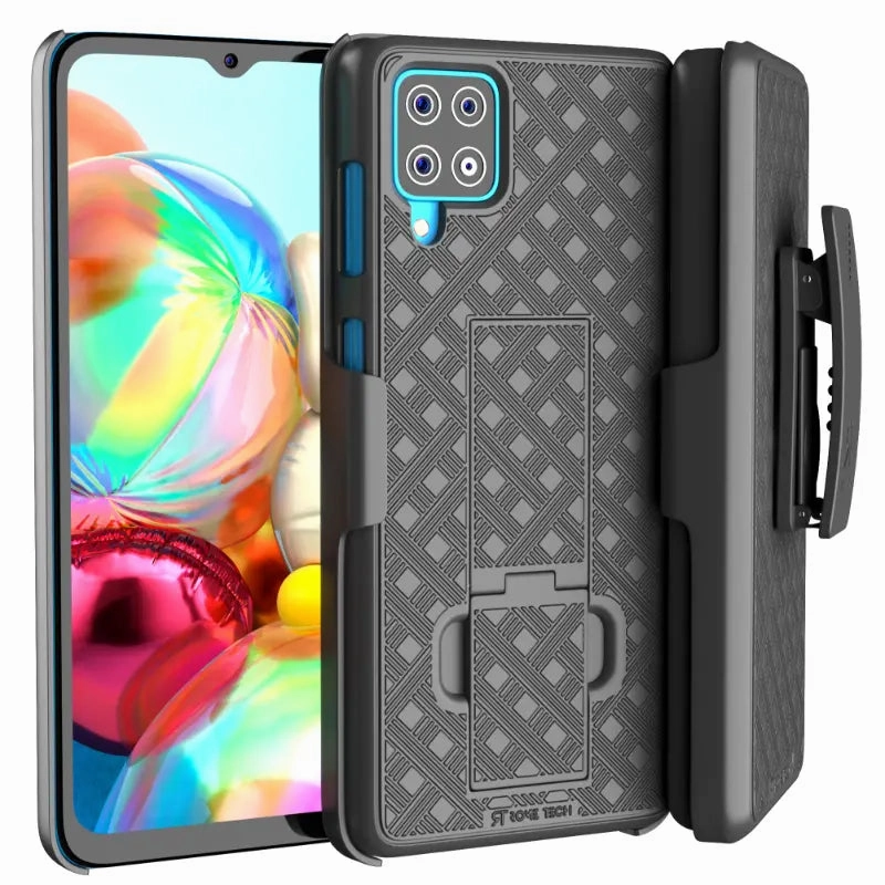 Samsung Galaxy A12 Belt Clip Holster Phone Case Smooth Lining Premium Grip