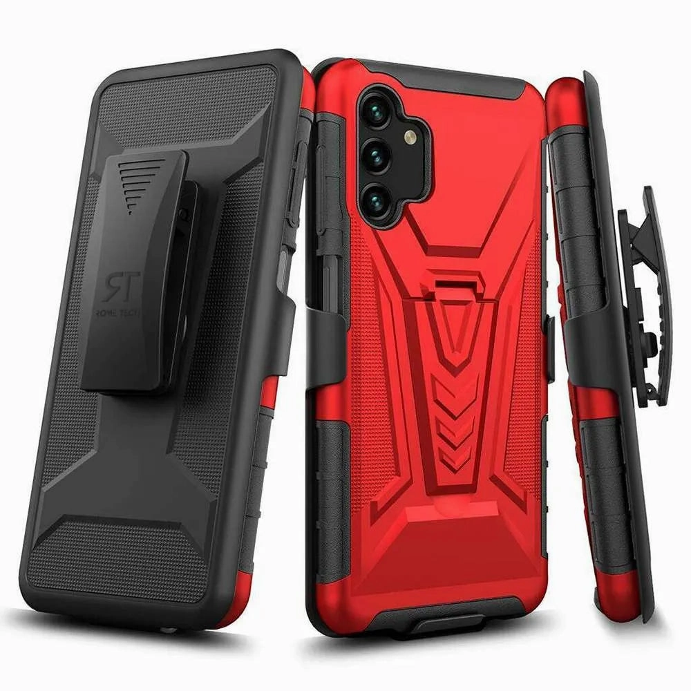 Samsung Galaxy A13 5G Dual-Layer Holster Case Kickstand Color Finish