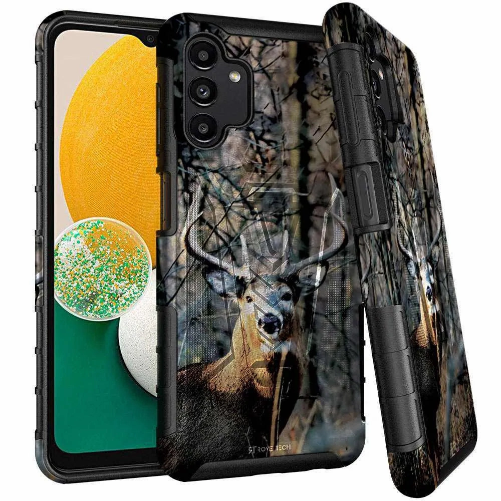 Eco Friendly Samsung Galaxy A13 5G Dual-Layer Holster Case Kickstand