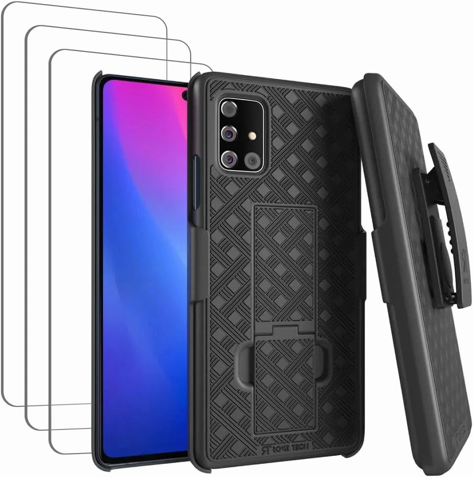 Creative Design Samsung Galaxy A71 5G [Not for Verizon] Belt Clip Holster Phone Case