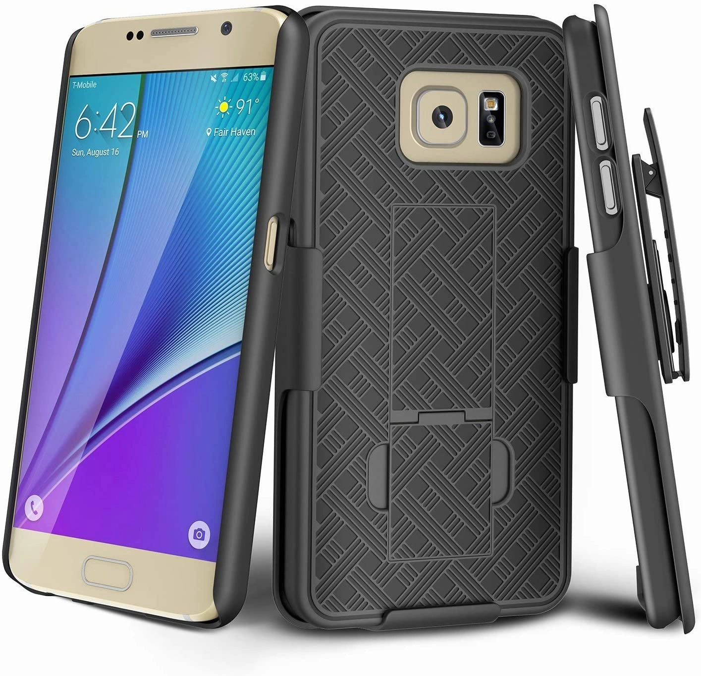 Samsung Galaxy S6 Belt Clip Holster Phone Case Rugged Protection Customizable Option
