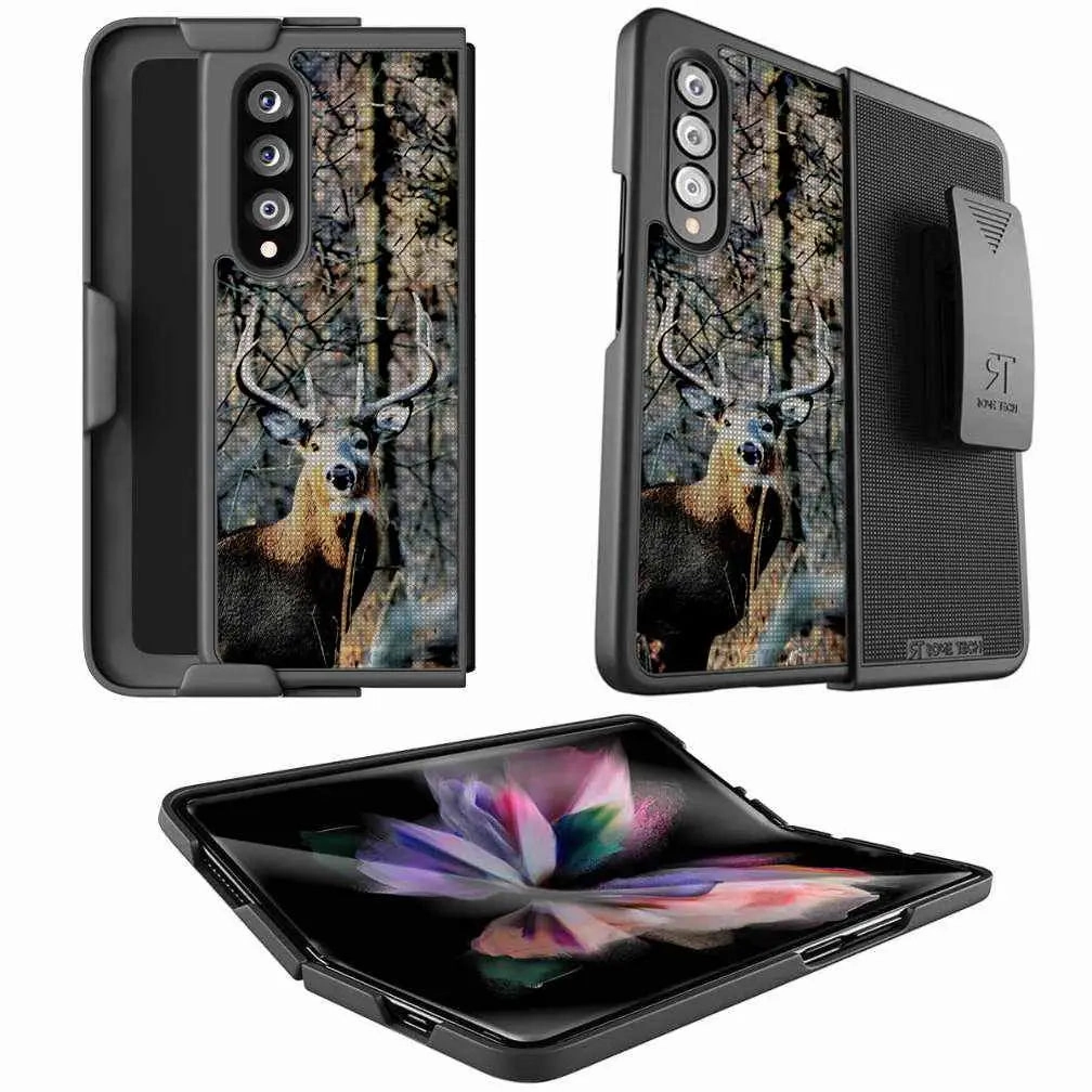Reusable Material Samsung Galaxy Z Fold 3 Belt Clip Holster Phone Case