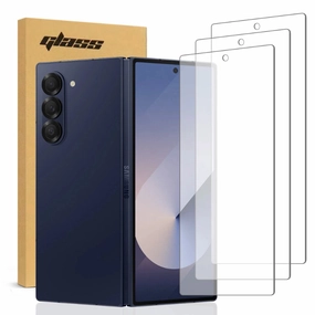 Magnetic Mount Compatible Samsung Galaxy Z Fold 6 Tempered Glass Screen Protector 3 Per Pack