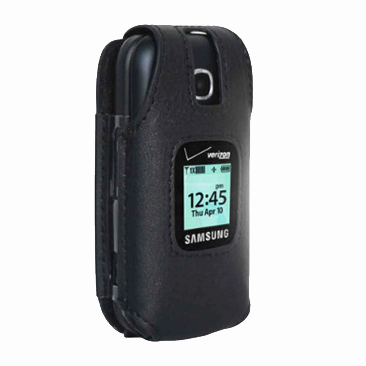 Samsung Gusto 3 Rome Tech Fitted Case with Belt Clip - Black Daily Durability