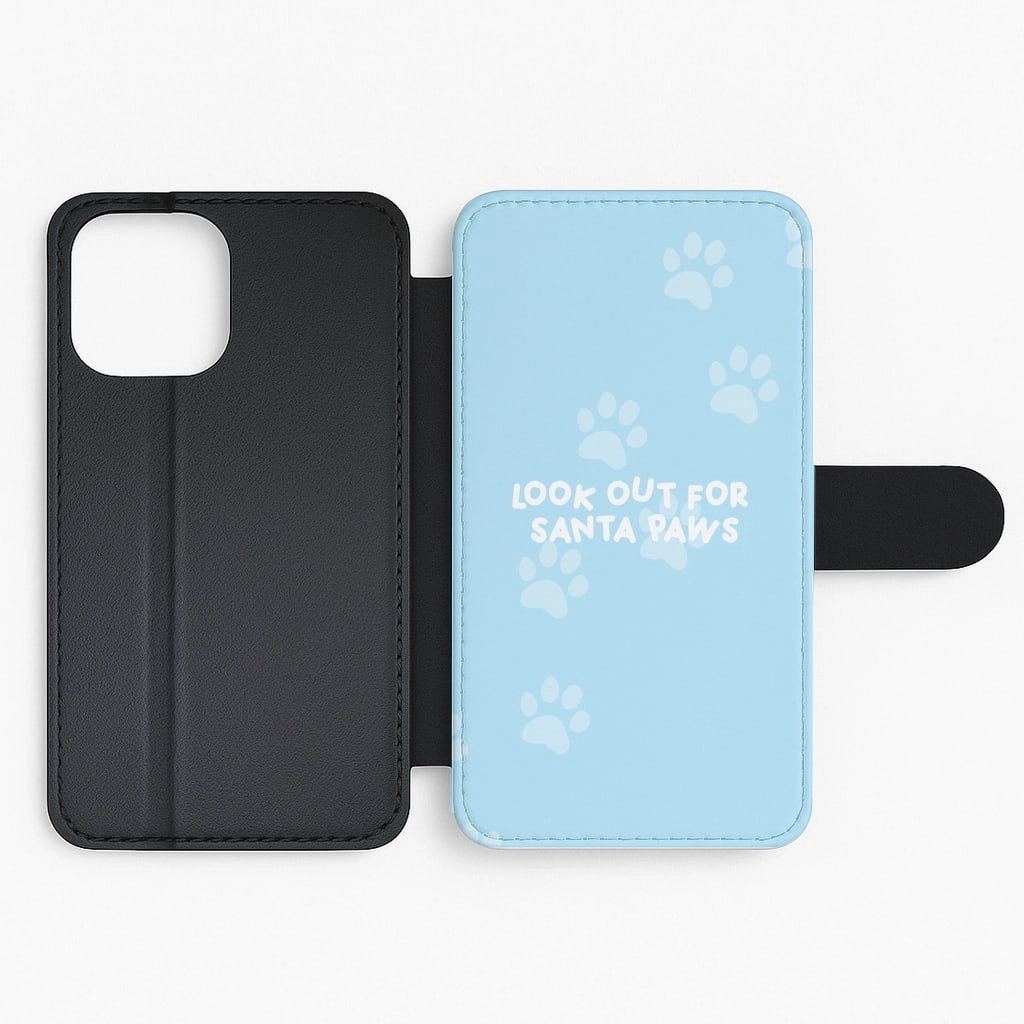 Color Layer Santa Paws - Christmas Flip / Wallet Phone Case