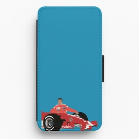 Schumaker - F1 Flip / Wallet Phone Case Simple Look Frosted surface