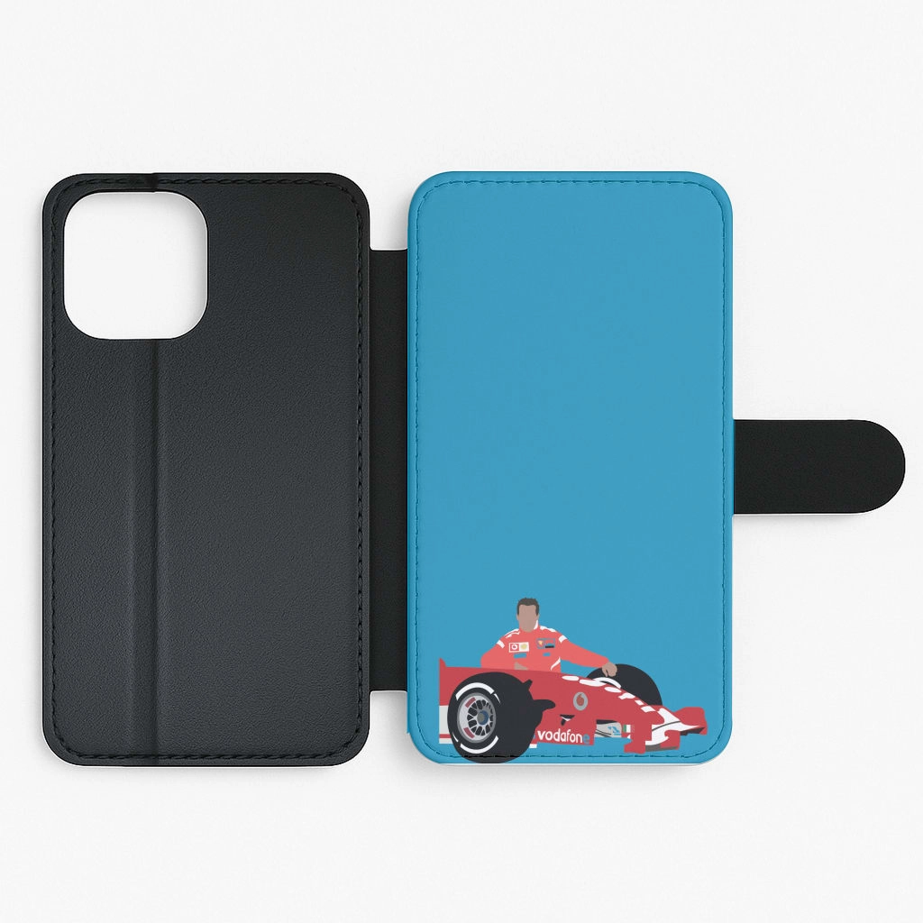 Schumaker - F1 Flip / Wallet Phone Case Premium Edge Matte Pattern