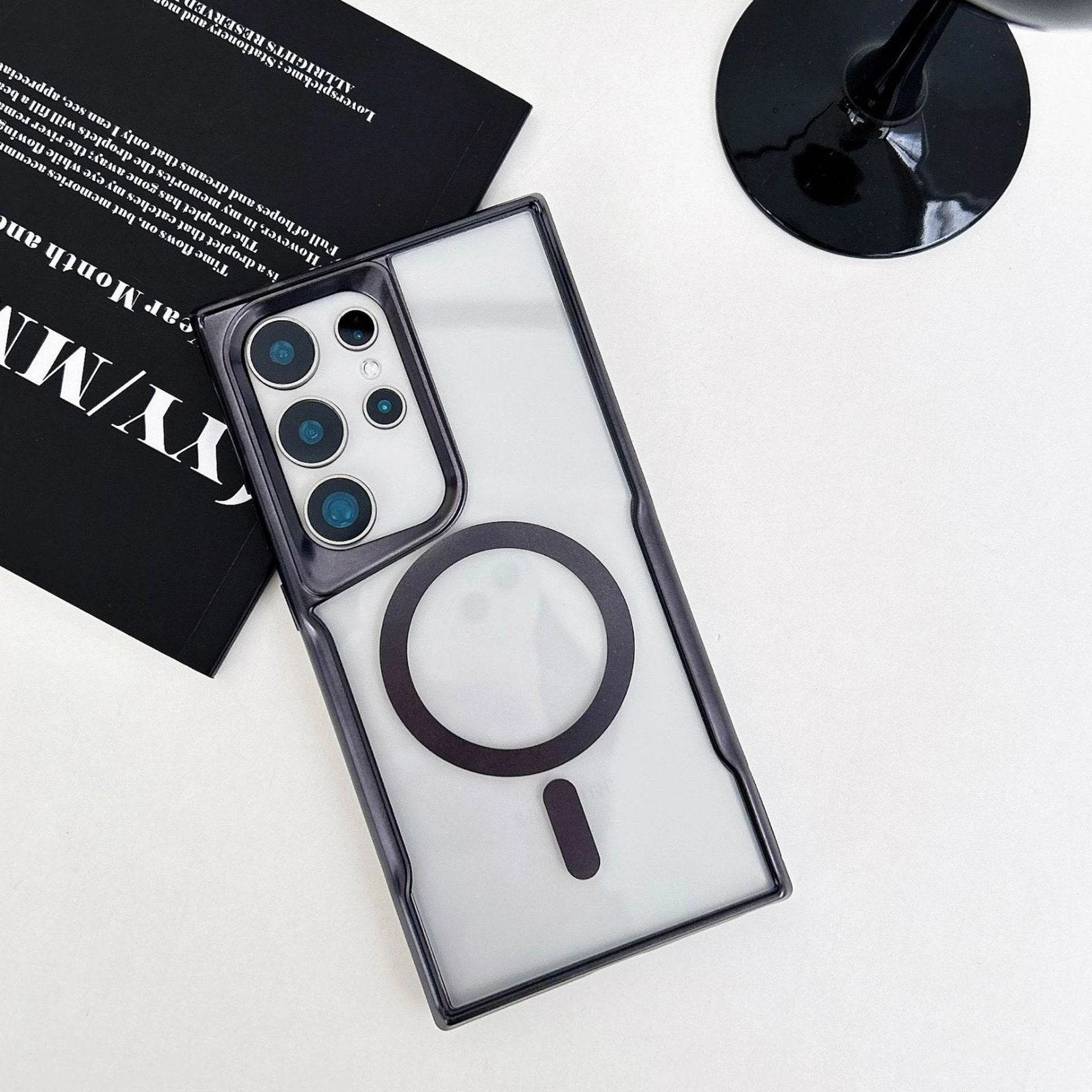 Hybrid Texture Layer Brilliance Acrylic Clarity MagSafe Case - Samsung