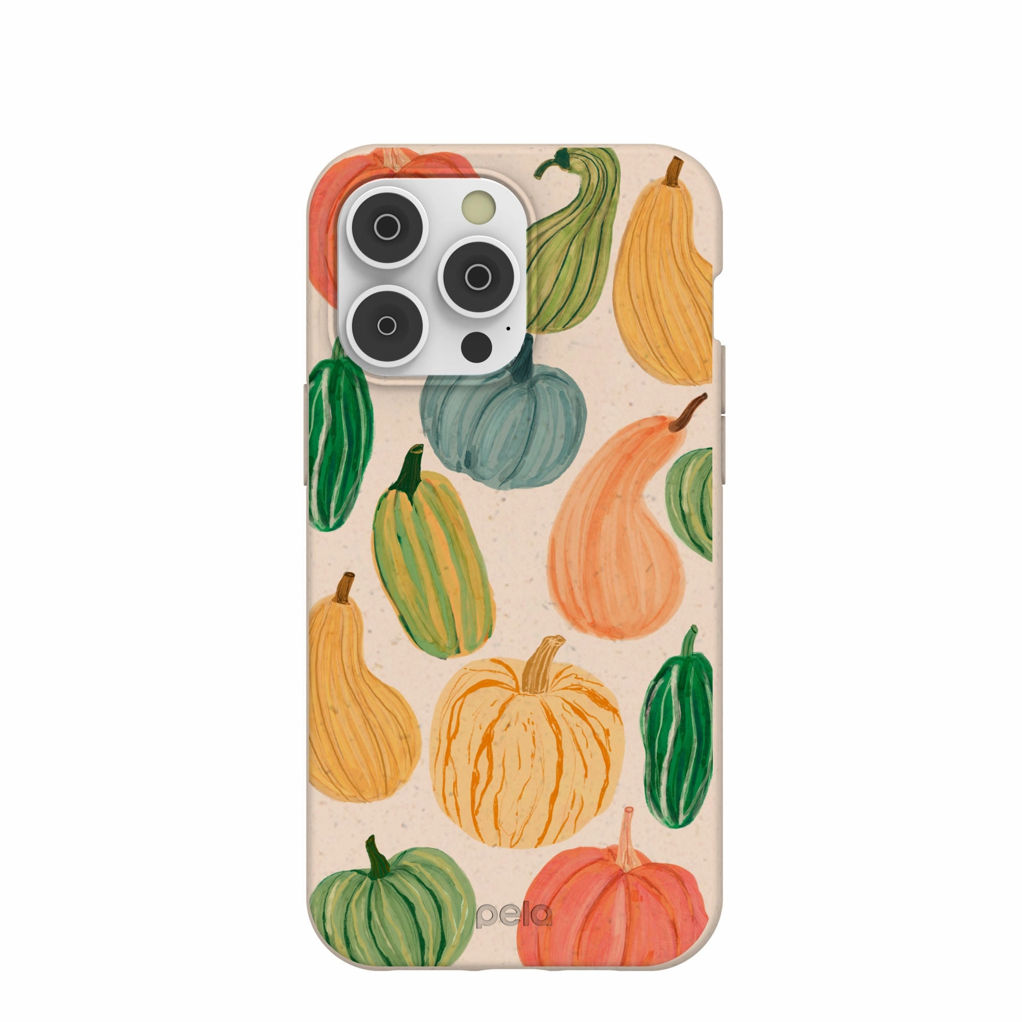 Seashell Autumn Garden iPhone 14 Pro Max Case Hybrid Texture Design
