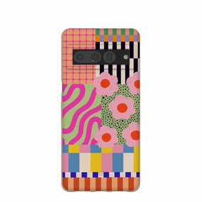 Stylish Detail Clear Design Seashell Abstract Cake Google Pixel 7 Pro Case