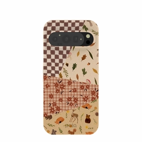 Protective Build Texture Premium Build Seashell Autumn Quilt Google Pixel 9/9 Pro Case