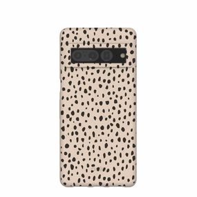 Seashell Cheetah Google Pixel 7 Pro Case Durable Texture Layer Flexible Material