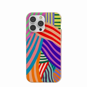 Seashell Clownish Stripes iPhone 14 Pro Max Case Shock Resistant Build Comfort Finish