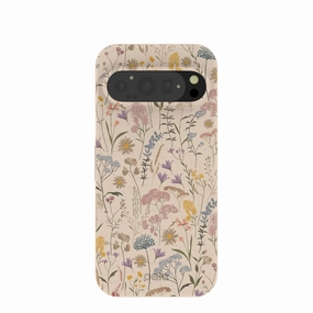 Creative Style Reusable Material Seashell Dusty Petals Google Pixel 9/9 Pro Case