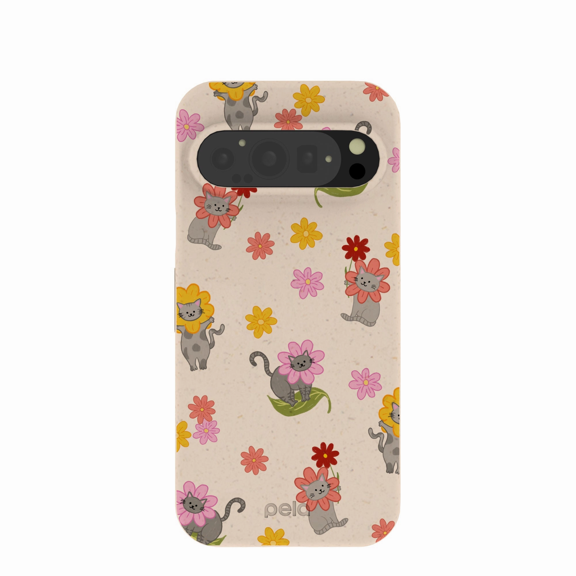 Seashell Flower Cats Google Pixel 9/9 Pro Case daily protection