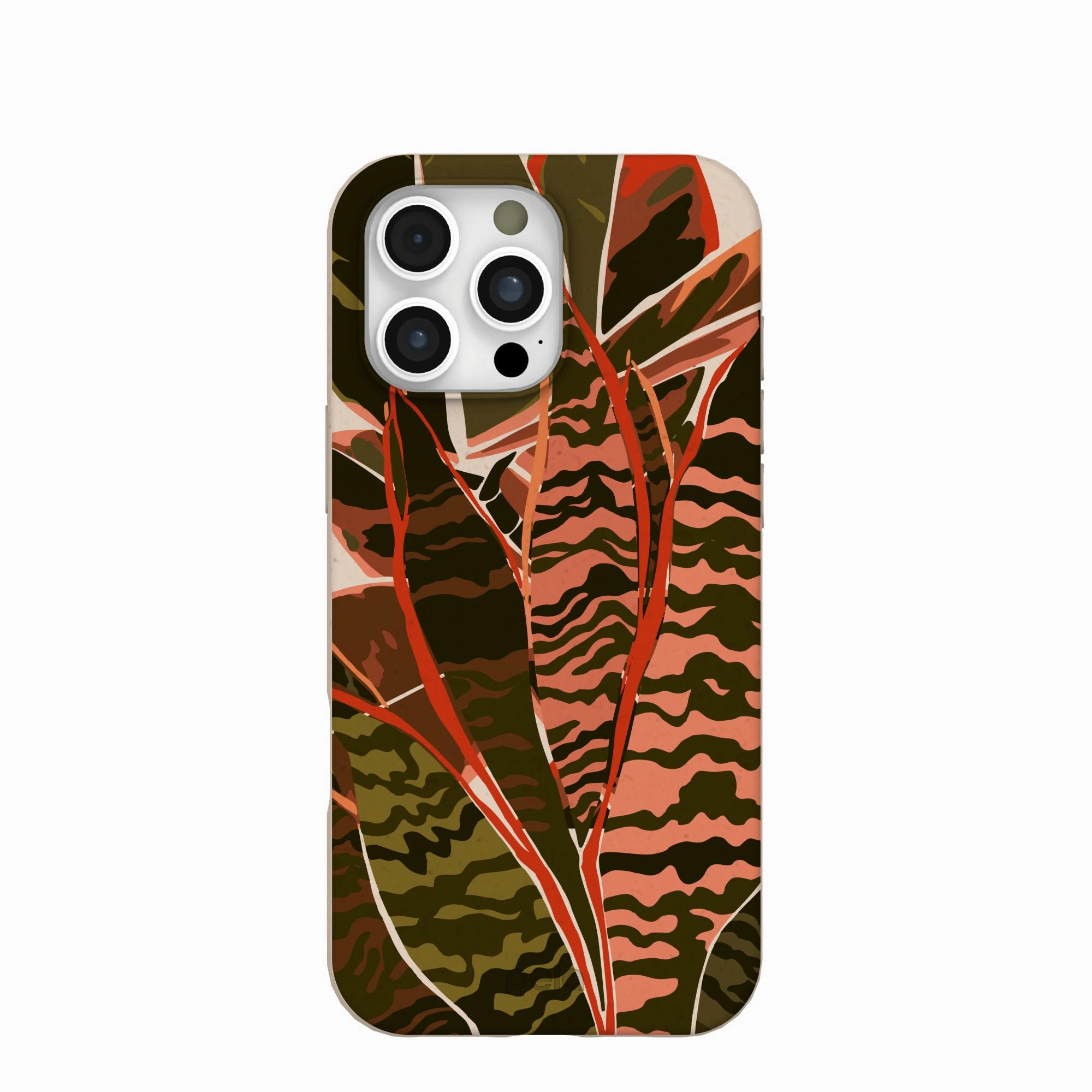 Seashell Foliage iPhone 16 Pro Max Case Premium Grip Vivid Surface Detail