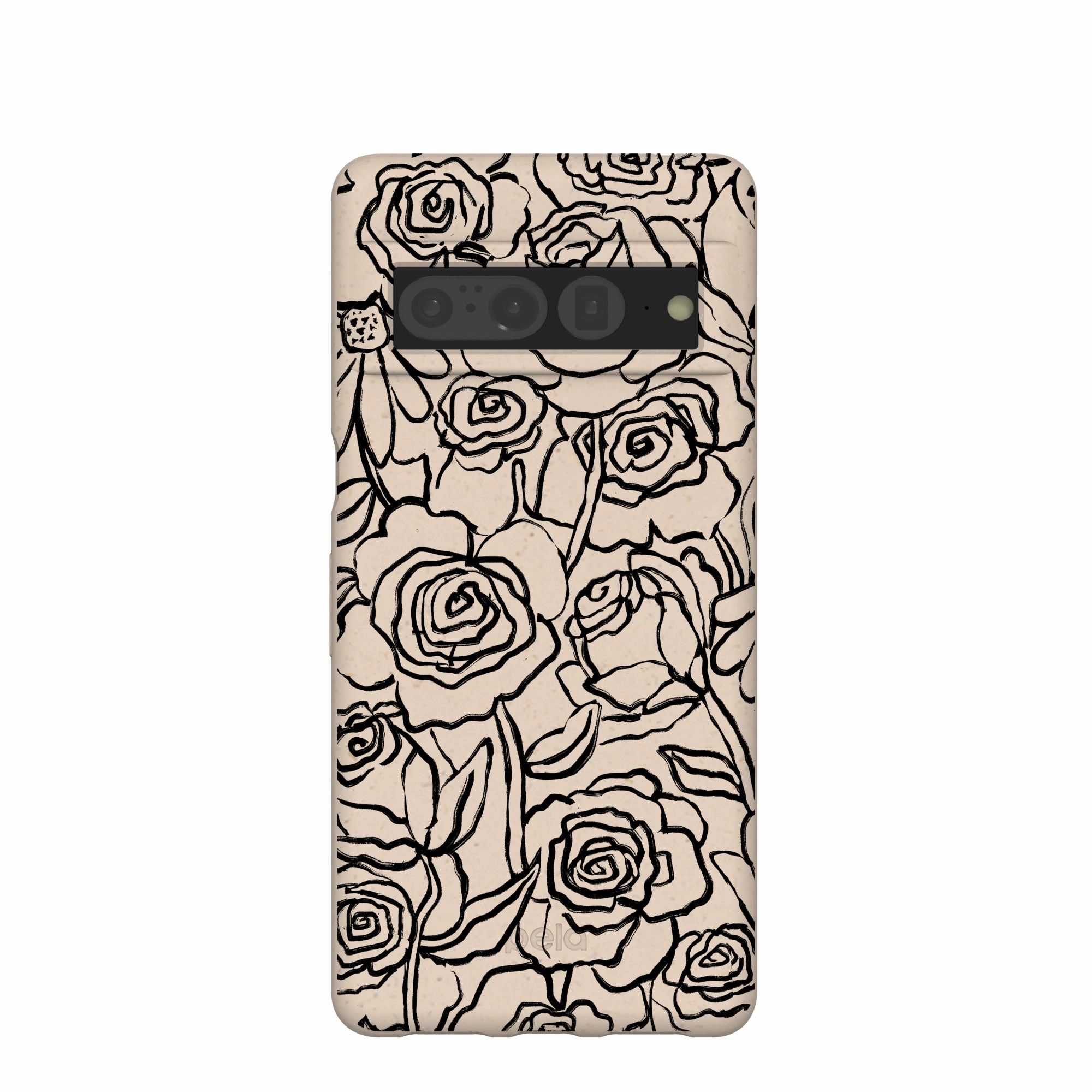 Seashell Inked Blooms Google Pixel 7 Pro Case Durable Layer Refined Look