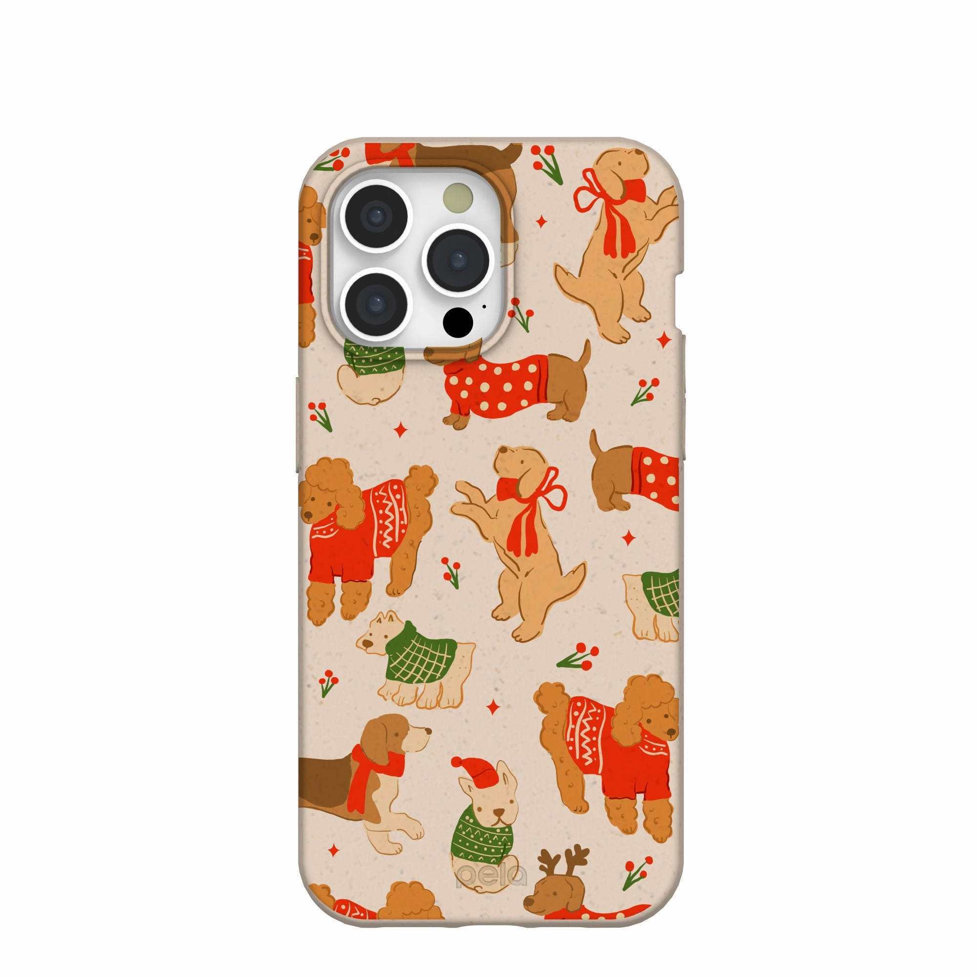Hybrid Build Seashell Jolly Doggos iPhone 15 Pro Max Case