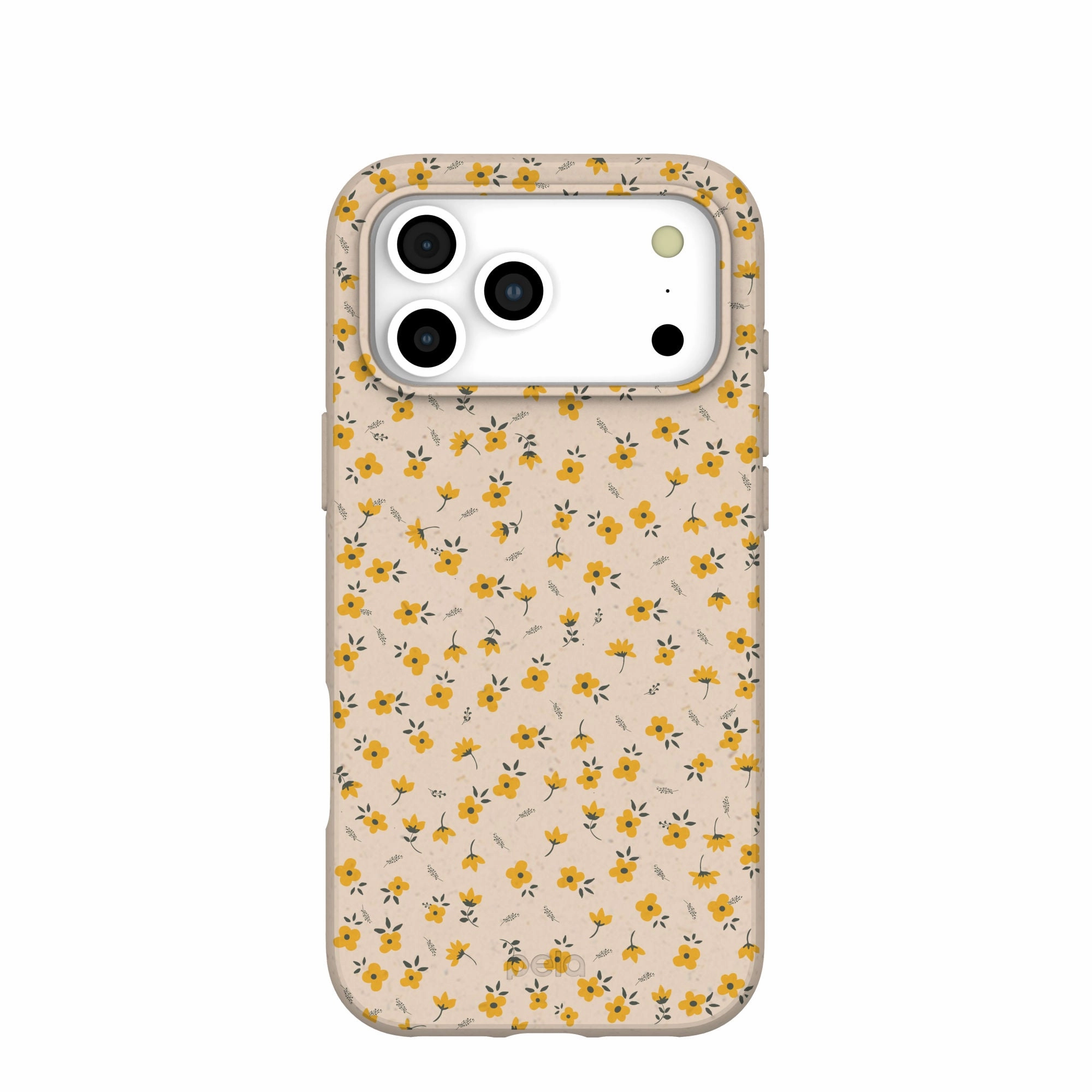 Seashell Little Yellow Flowers iPhone 17 Pro Max Case Anti Shock Layer