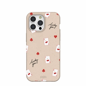 Flexible Grip Texture Anti Scratch Layer Seashell Lucky You iPhone 15 Pro Max Case