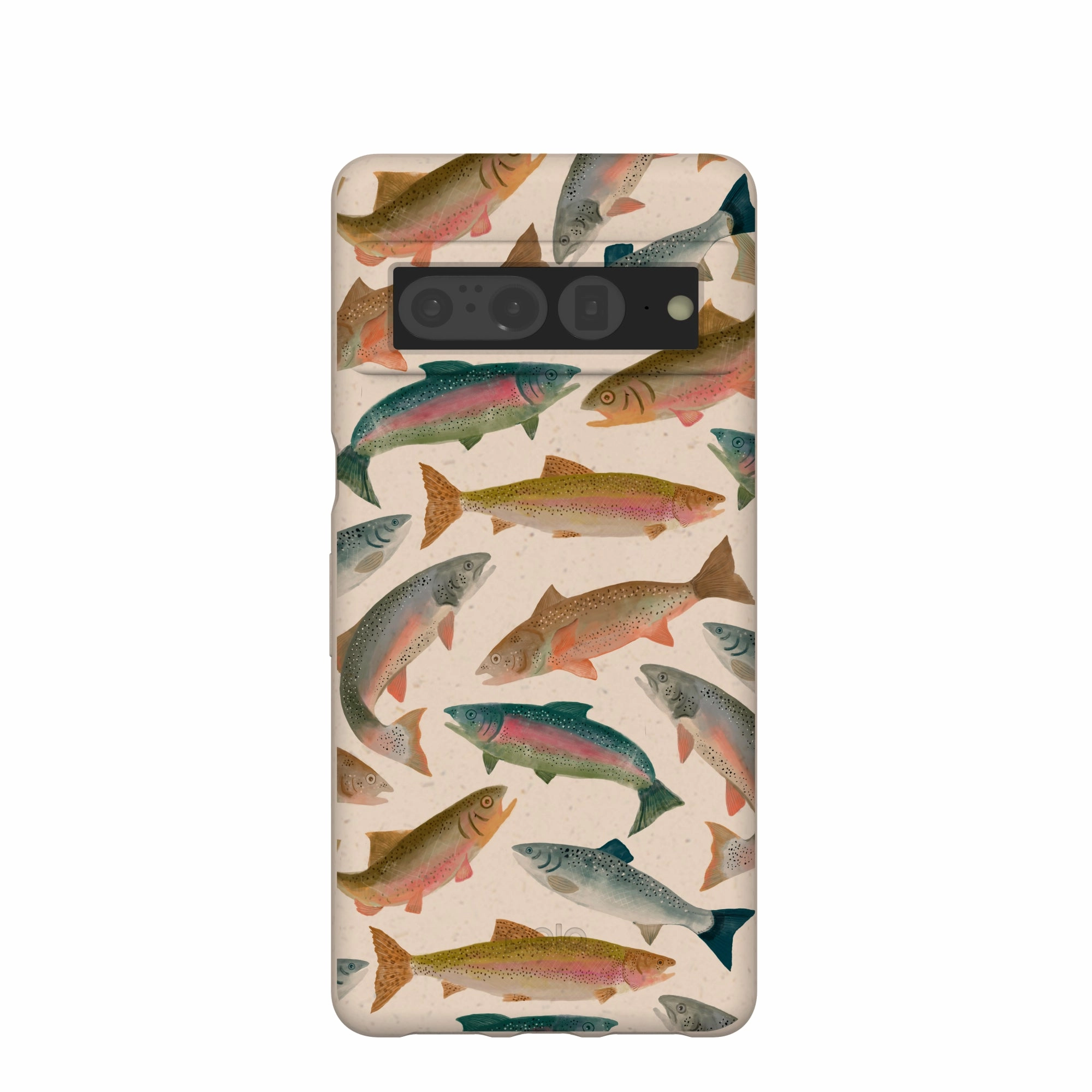 Resistant Layer Smooth Finish Touch Seashell Rainbow Trout Google Pixel 7 Pro Case