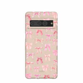 Seashell Rosy Bows Google Pixel 7 Pro Case Anti Shock Layer Stylish Look