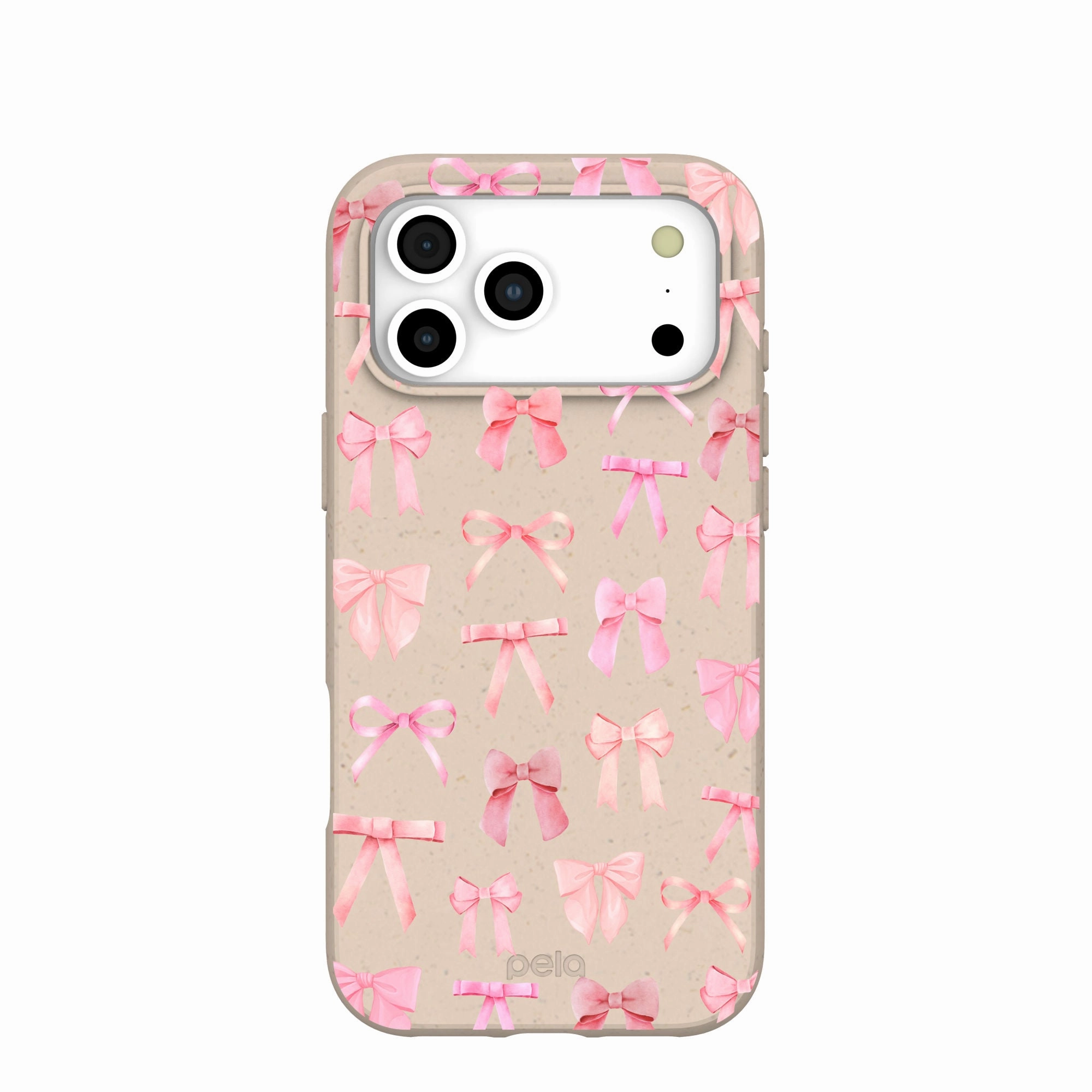Precision Cutouts Polished Detail Edge Seashell Rosy Bows iPhone 17 Pro Max Case