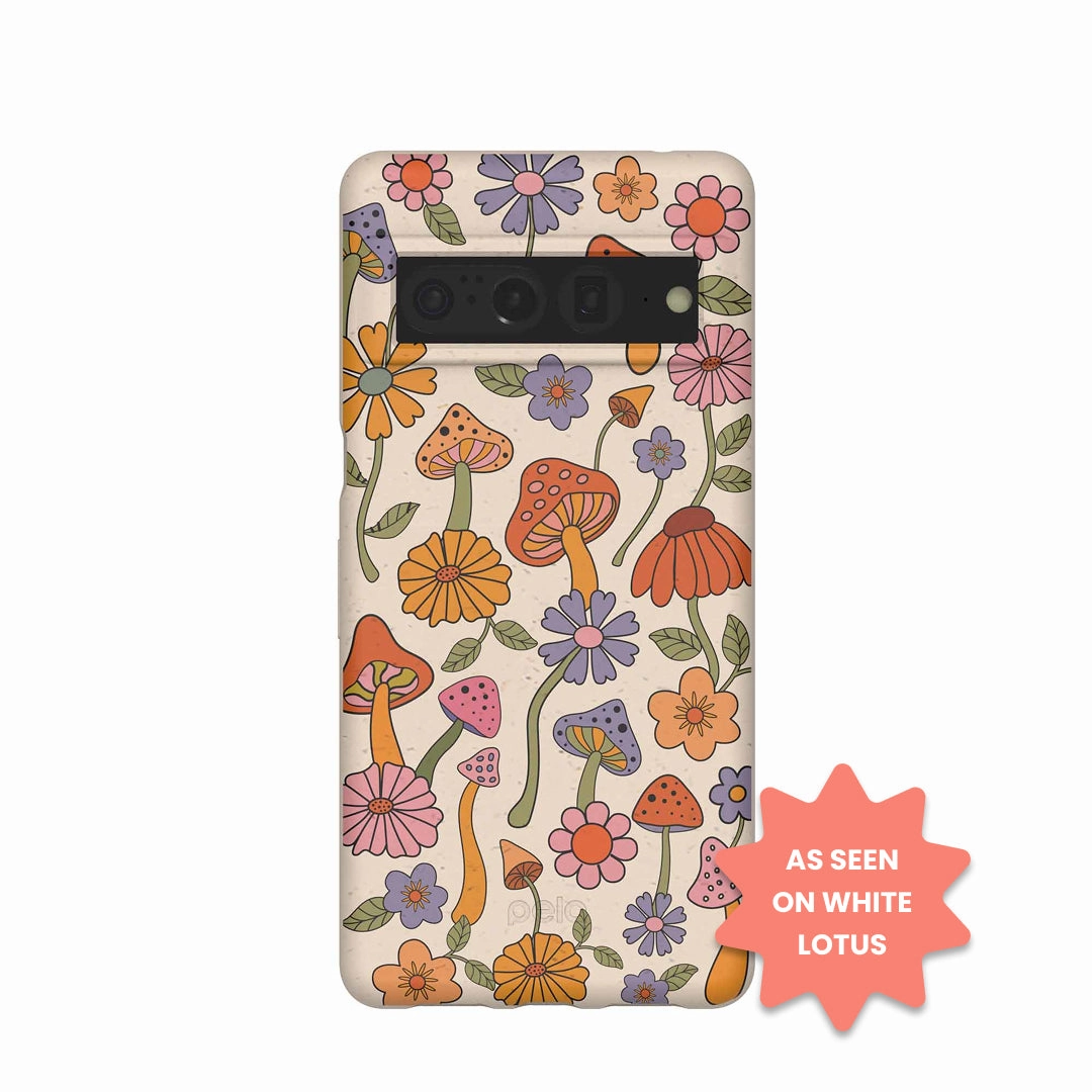 Hand Feel Seashell Shrooms and Blooms Google Pixel 7 Pro Case