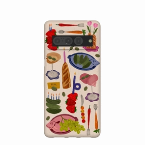 Seashell Surreal Soiree Google Pixel 7 Pro Case Stylish Texture