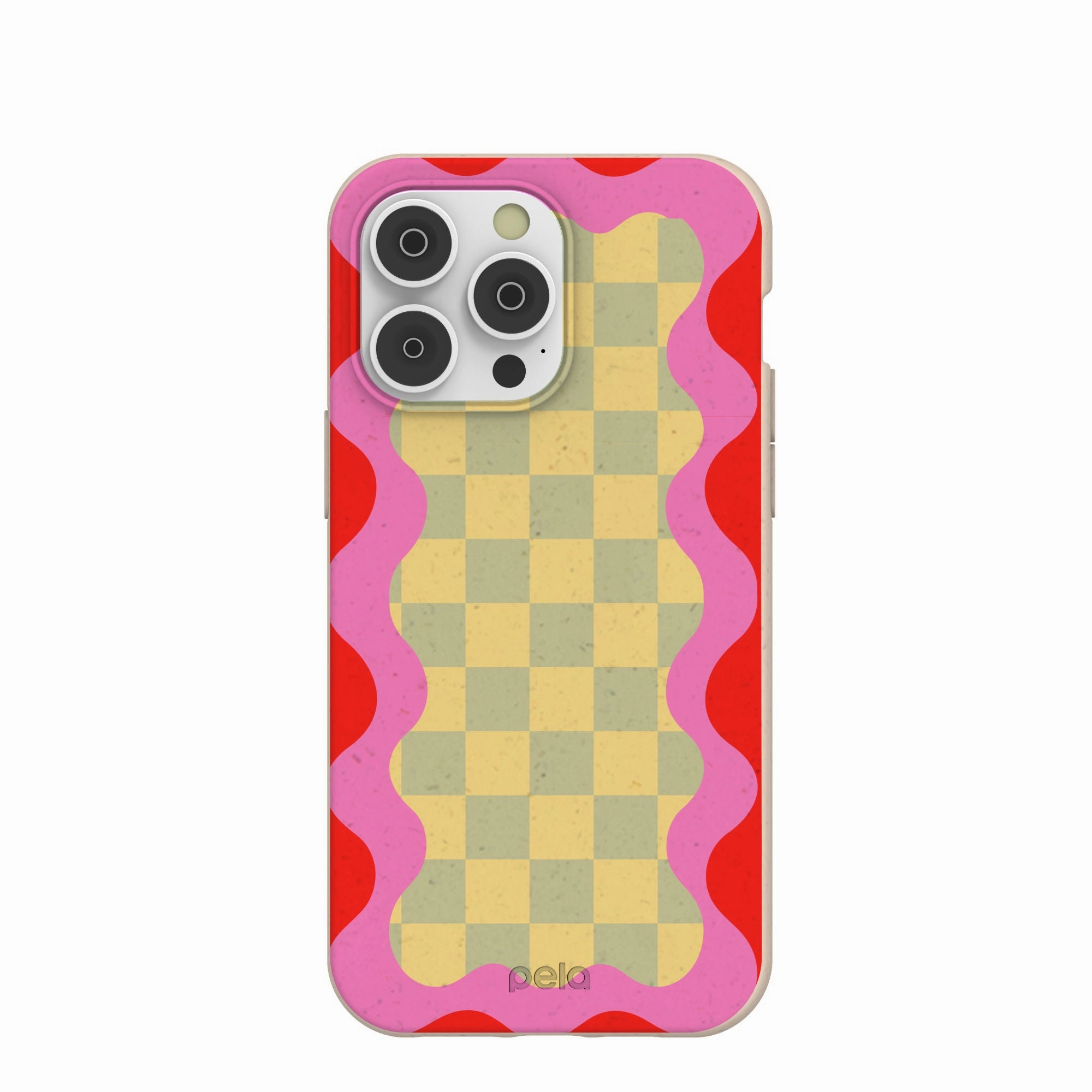 Seashell Warp Grid iPhone 14 Pro Max Case Smooth Layer
