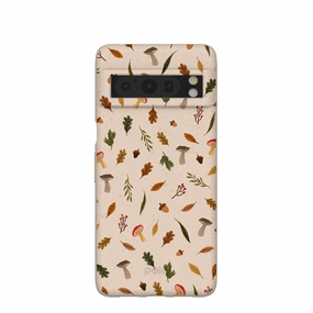 Durable Finish Trendy Texture Finish Seashell Woodland Harvest Google Pixel 8 Pro Case