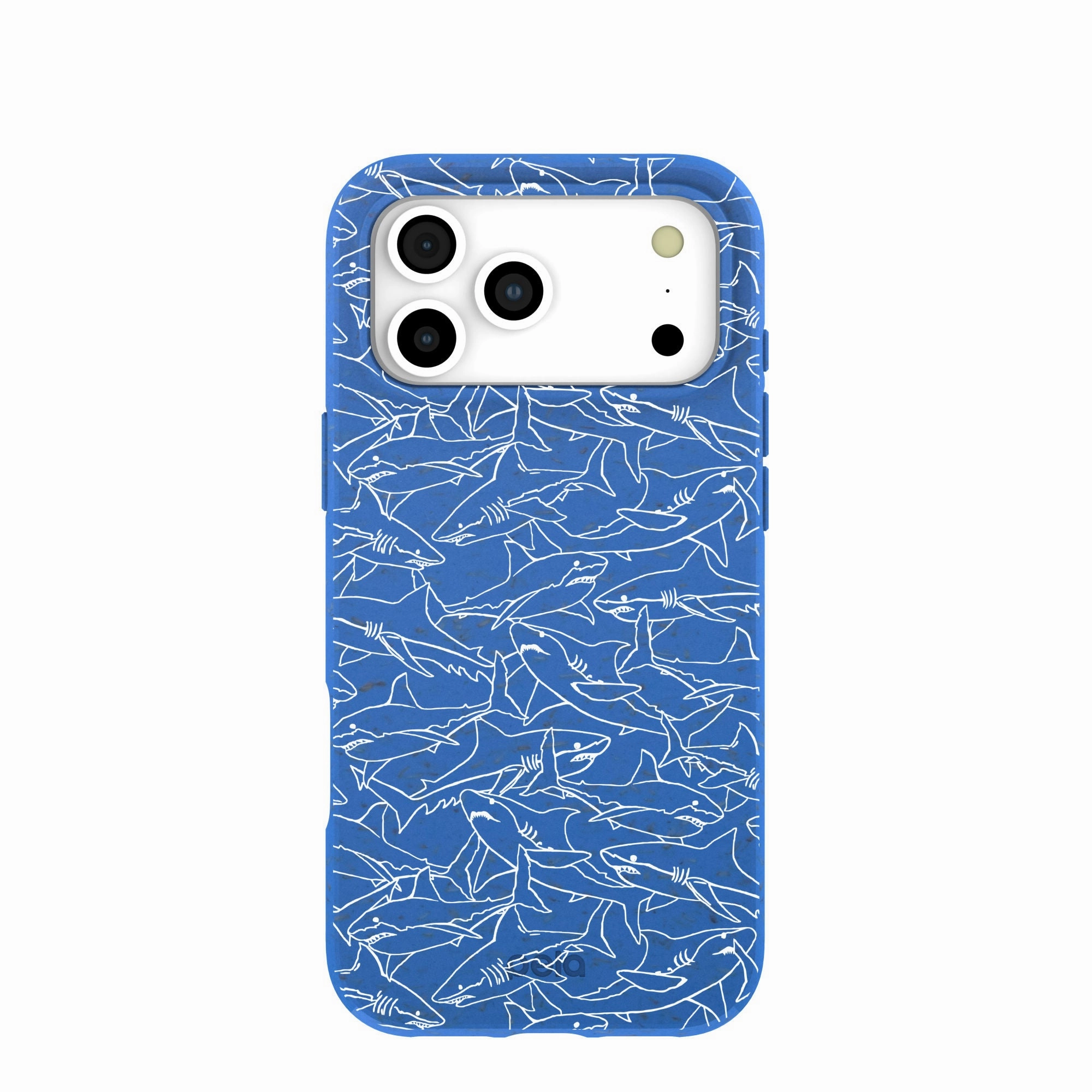 Premium Craft Electric Blue Shark Frenzy iPhone 17 Pro Max Case