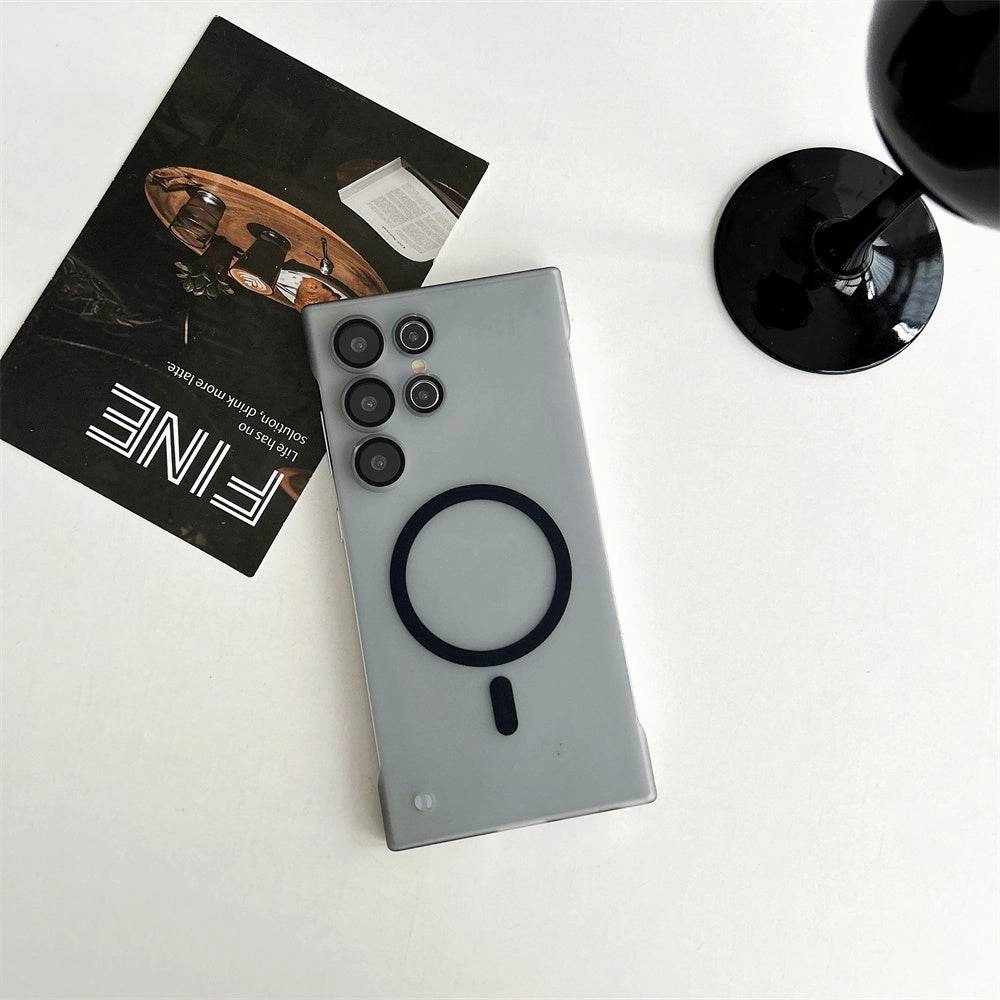 Custom Fit Soft Protection Edge Seraphic Borderless Translucent MagSafe Case - Samsung