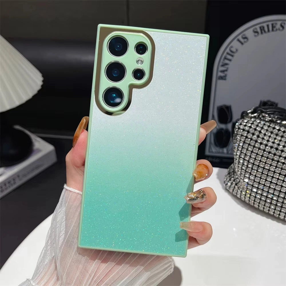 Shimmer Gradient Glitter Case - Samsung Outdoor Use Elegant Pattern Design