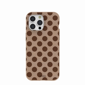 Outdoor Use Chocolate Brown Cocoa Sprinkle iPhone 15 Pro Max Case