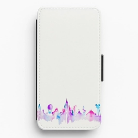 Watercolour Fairytaleland Paris Flip / Wallet Phone Case Rugged Protection Outdoor Travel