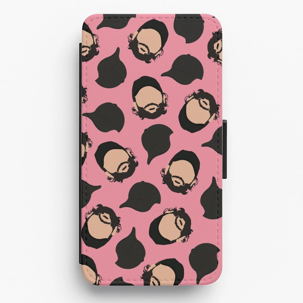 Joe And Hats Pattern Flip / Wallet Phone Case Water shield Ultra Thin