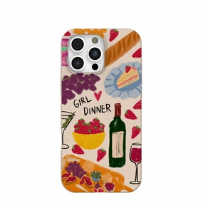 Durable Texture Build Fashion Detail Seashell Girl Dinner iPhone 16 Pro Max Case