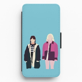 Sinclair And Wednesday Flip / Wallet Phone Case Matte Texture Layer