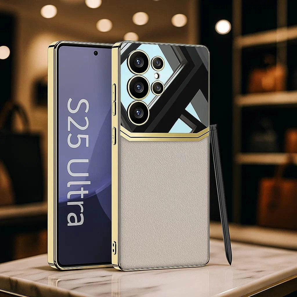 Durable Accessory Royal Touch Electroplated Leather Case - Samsung