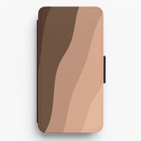 Soft Surface Layer multi abstract nude  Flip / Wallet Phone Case