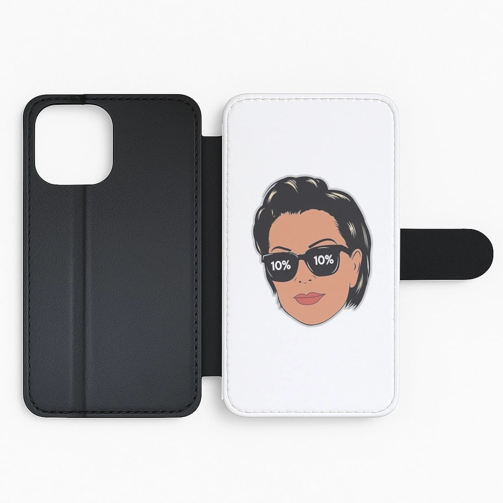 Modern Detail Kristen Mary Jenner Flip Wallet Phone Case