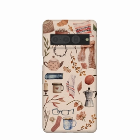 Seashell Creature Comforts Google Pixel 7 Pro Case Matte Texture Finish Stylish frame